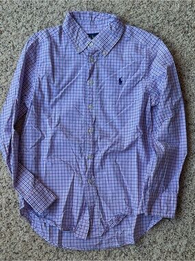 Youth Polo Ralph Lauren button down shirt, size M (10/12)